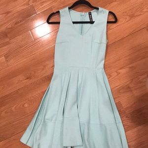 Mint fit and flare dress!
